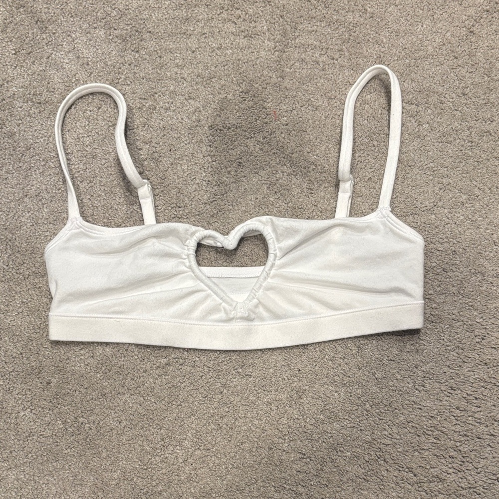 SKIMS🤍 White Heart Detail Bandeau